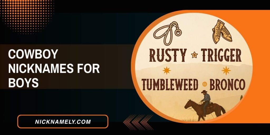 Cowboy Nicknames For Boys