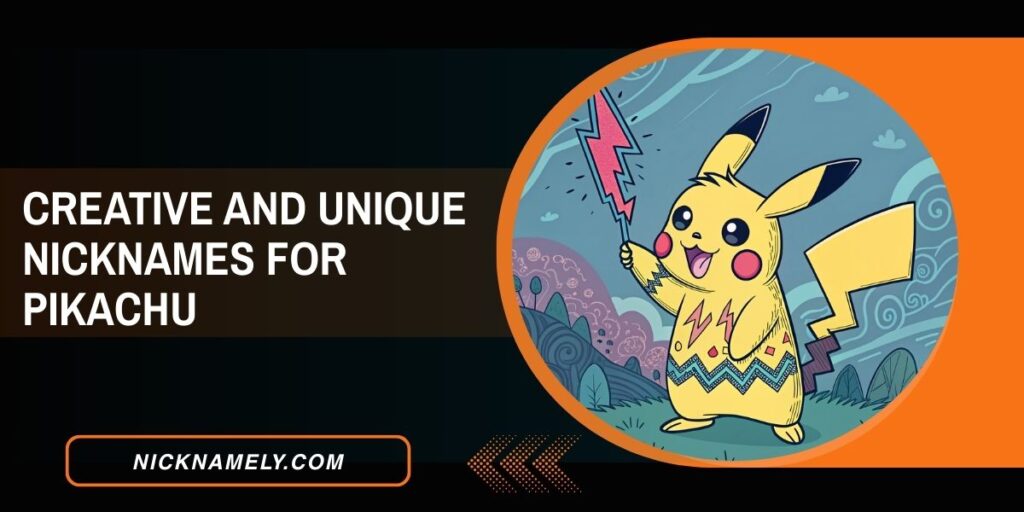 Creative And Unique Nicknames For Pikachu