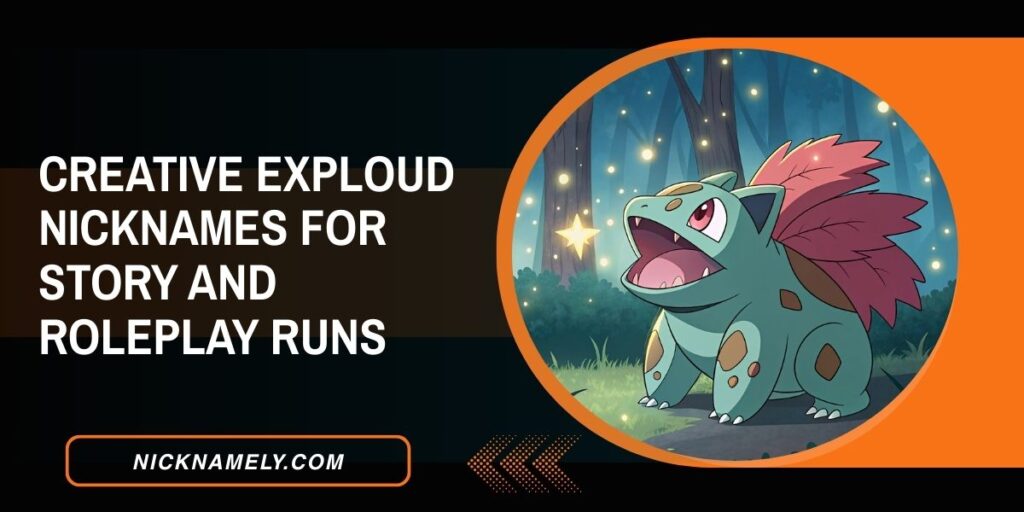 Creative Exploud Nicknames For Story And Roleplay Runs