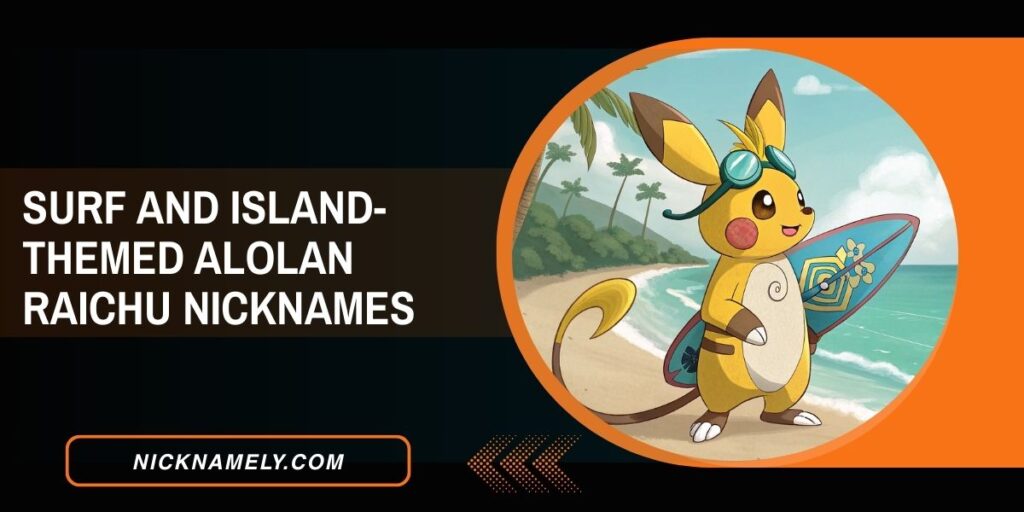 Surf And Island-Themed Alolan Raichu Nicknames