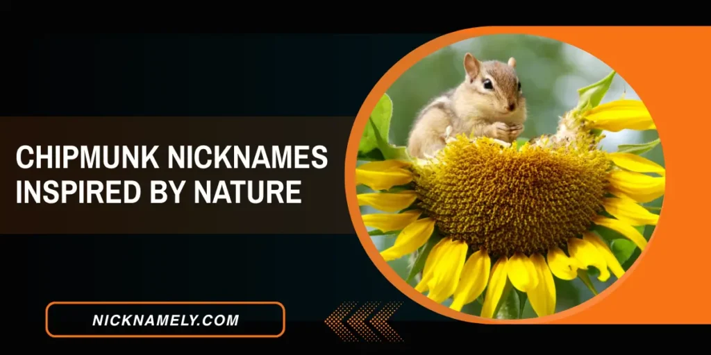 Chipmunk Nicknames Inspired By Nature