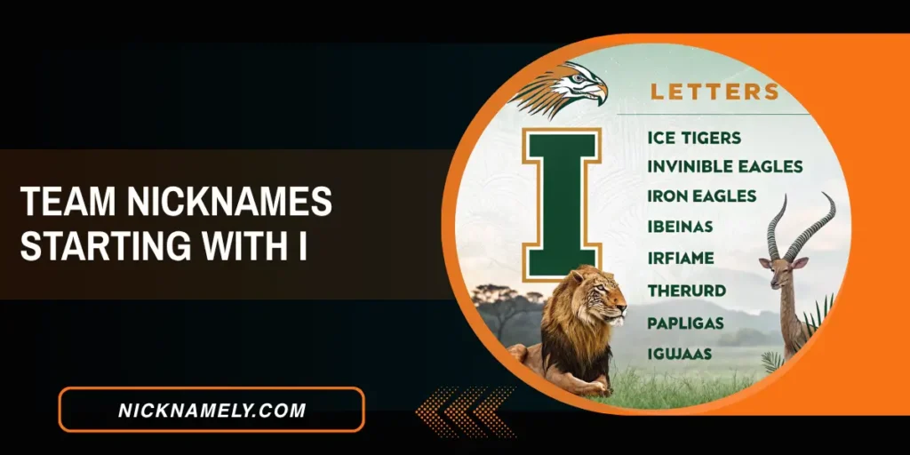 Team Nicknames Starting With I
