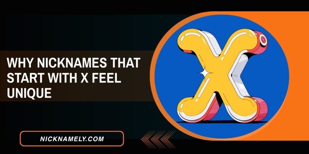 Why Nicknames That Start With X Feel Unique