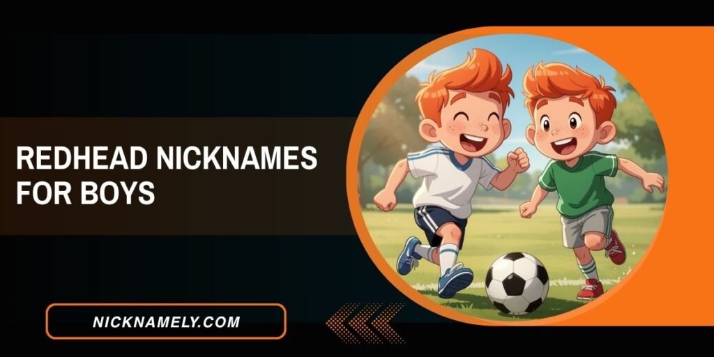 Redhead Nicknames For Boys